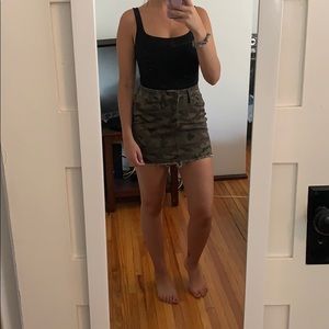 Camo Form Fitting Skirt
